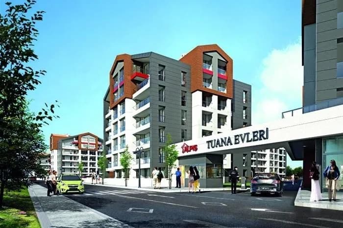 Alpiş Tuana Evleri, Osmangazi — dış cephe görselleştirmesi