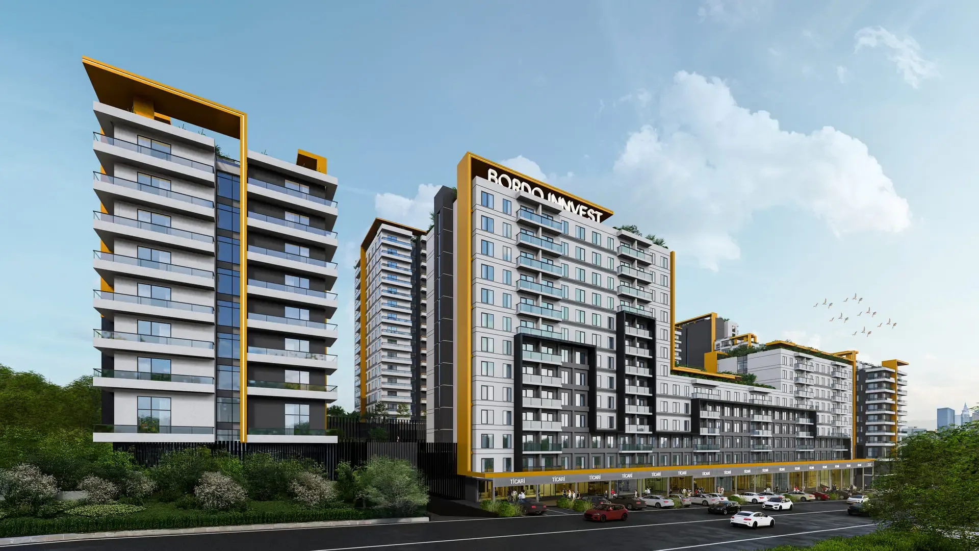 Bordo Innwest, Çankaya — dış cephe görselleştirmesi