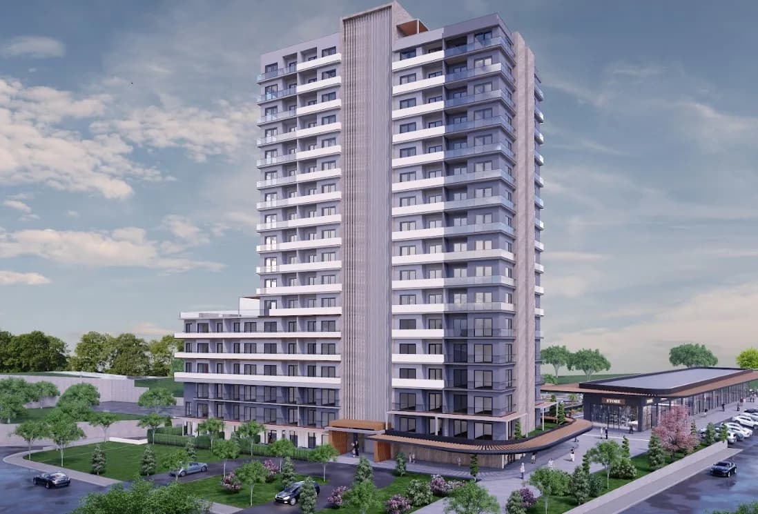 Bordo Yaşam, Çankaya — dış cephe görselleştirmesi
