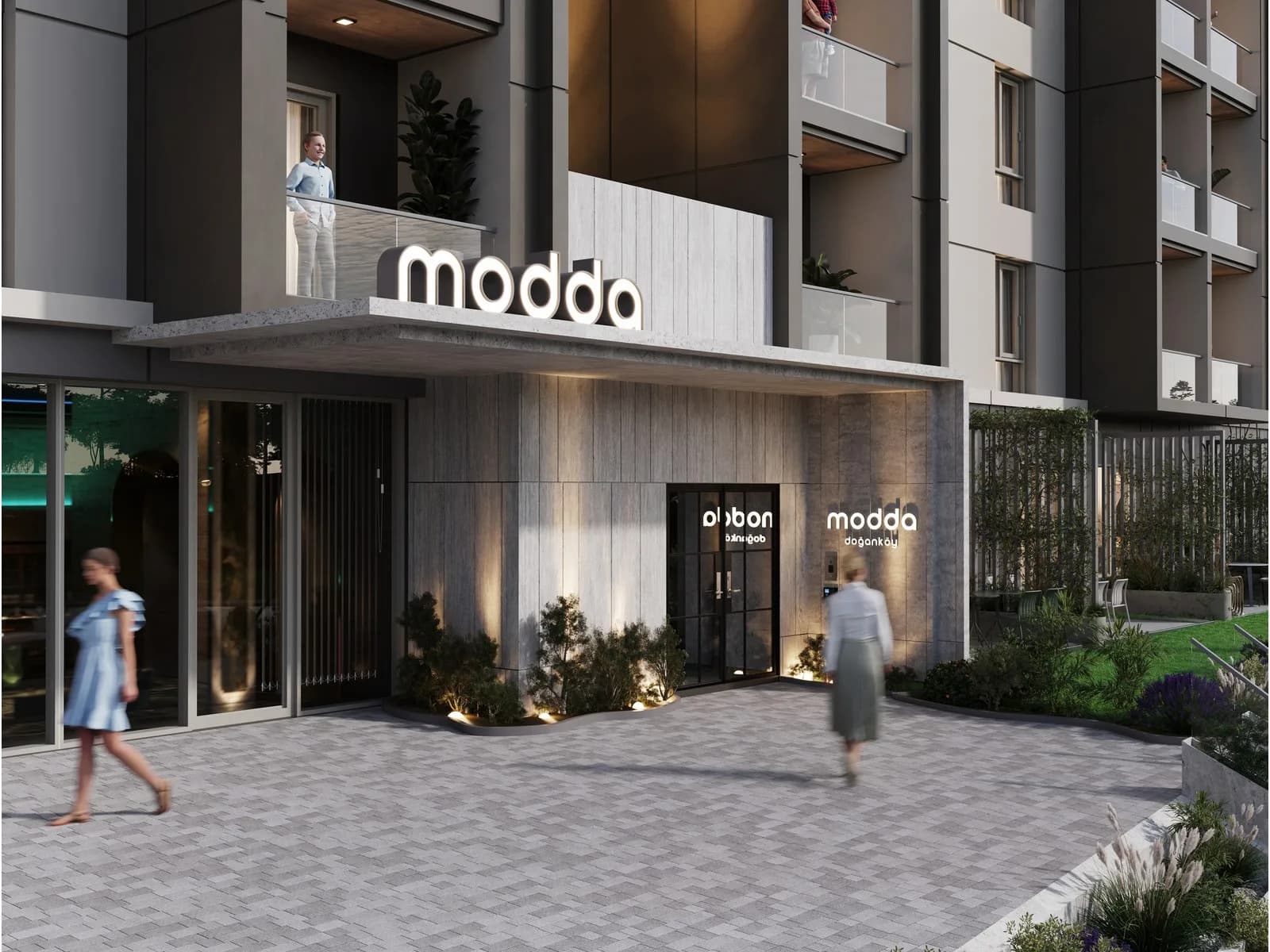 Modda Doğanköy, Nilüfer — dış cephe görselleştirmesi · 2. görsel