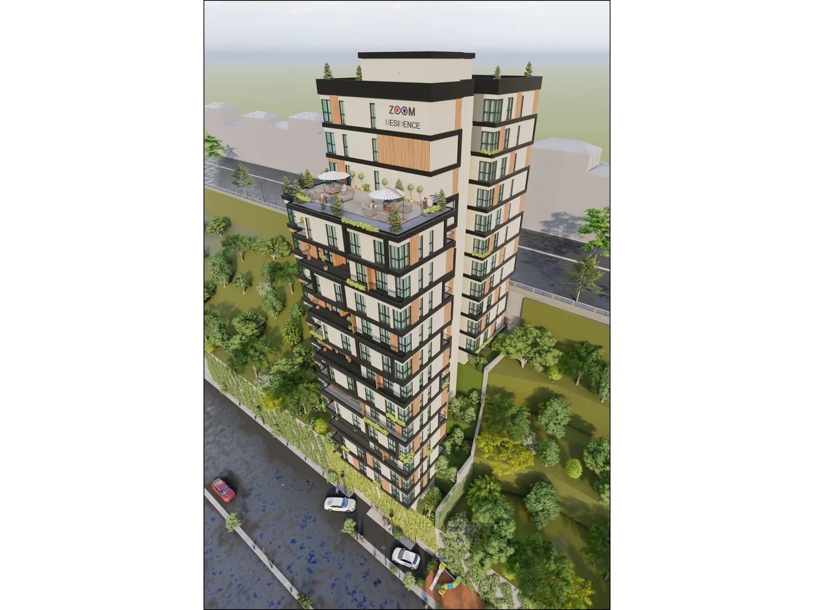Zoom Residence, Kağıthane — dış cephe görselleştirmesi · 5. görsel