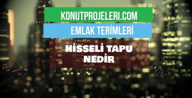 HİSSELİ TAPU NEDİR?