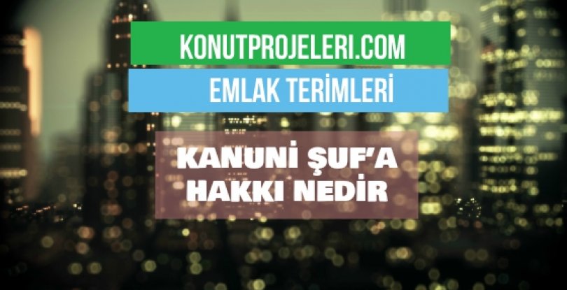 KANUNİ ŞUF’A HAKKI NEDİR